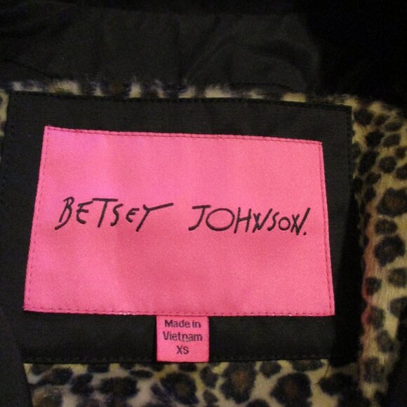 Betsey Johnson Woman X Small Button Down Long Sleeve Hooded Jacket - Picture 8 of 10
